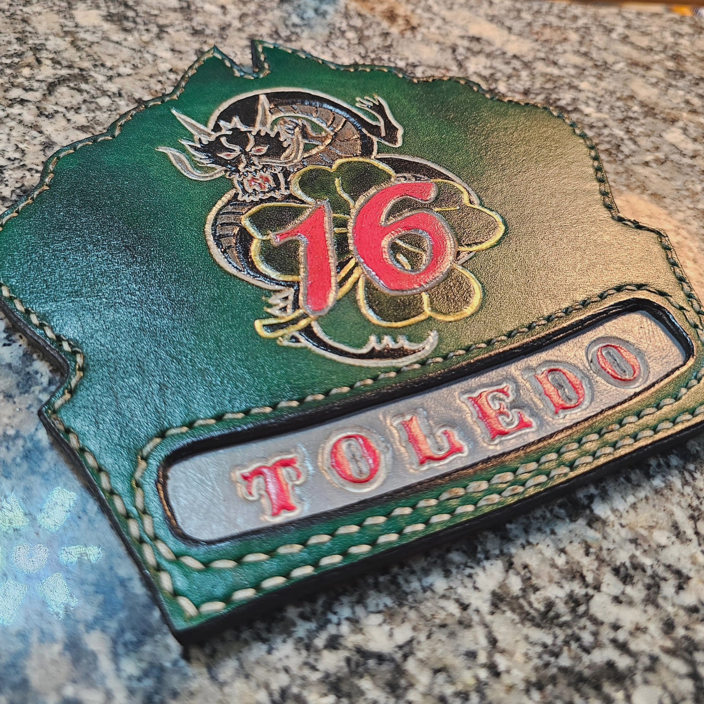 Custom Fire Helmet Shield Deposit